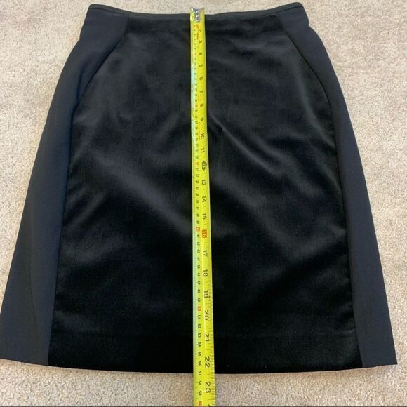 Stella McCartney Black Velvet Paneled Pencil Skirt 46 - Picture 9 of 13